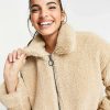 Outerwear * | Wednesday'S Girl Teddy Coat For Women Beige