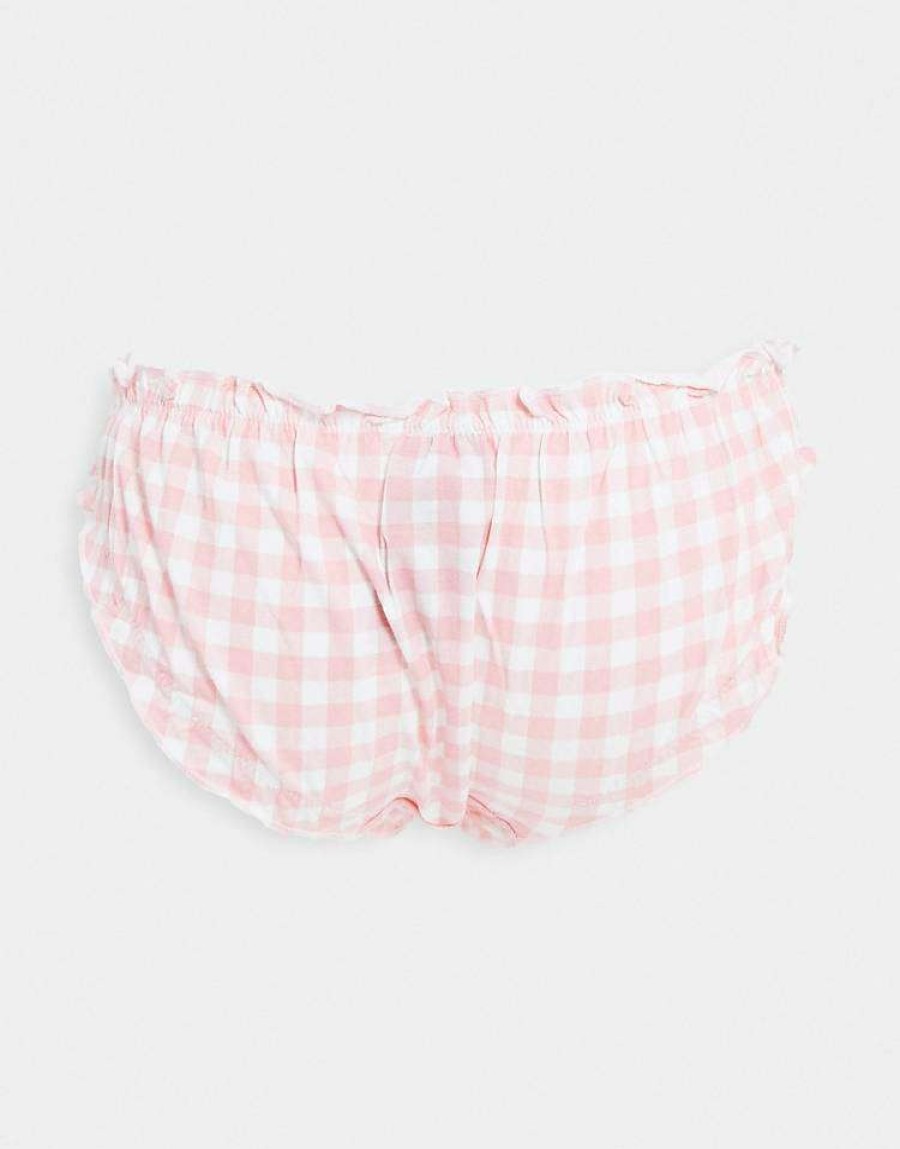 Underwear & Nightwear * | Wednesday'S Girl 7 Pack Briefs In Gingham Days Of The Week Print For Women Multi