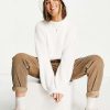 Knitwear & Sweats * | Wednesday'S Girl Oversized Jumper In Fluffy Knit For Women White