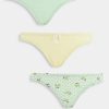 Underwear & Nightwear * | Wednesday'S Girl 3 Pack Briefs In Floral Prints For Women Multi