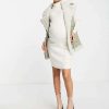 Dresses * | Wednesday'S Girl Maternity Relaxed Jumper Dress In Rib Knit For Women Cream