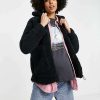 Outerwear * | Wednesday'S Girl Maternity Teddy Coat For Women Black